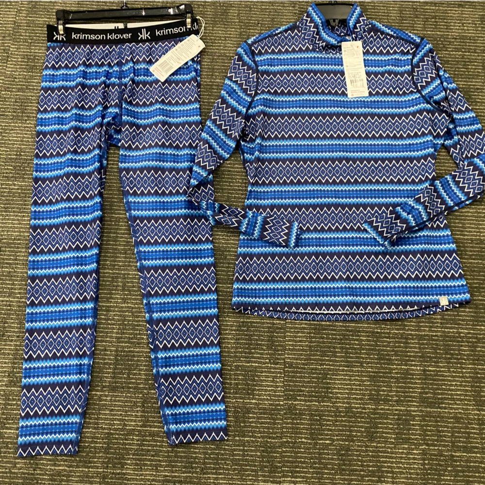 NWT Pearl legging and Sanitias 1/4 zip top by Krimson Klover